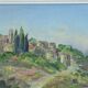 Small painting signed Rougier landscape provence hst oil canvas