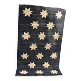 Handwoven wool and jute rug