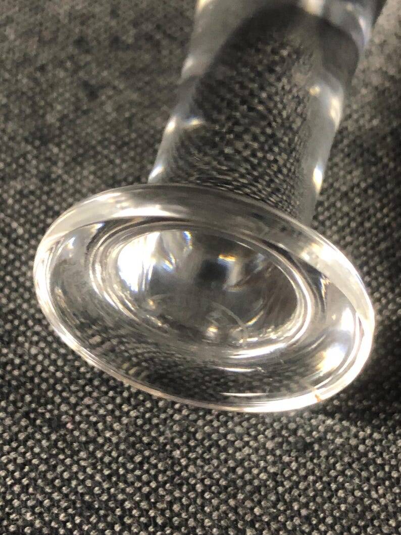 Baccarat Crystal Ashtray, Mortar and Pestle design, Stamped, France