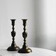 2 candlesticks, brass candlesticks, candle holders.