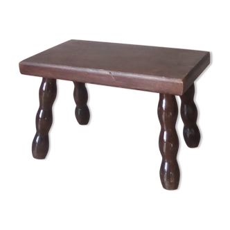 Vintage turned wooden stool