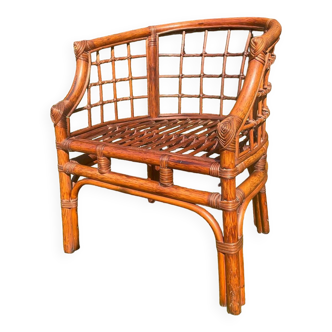 Rattan armchair from the 50s-60s