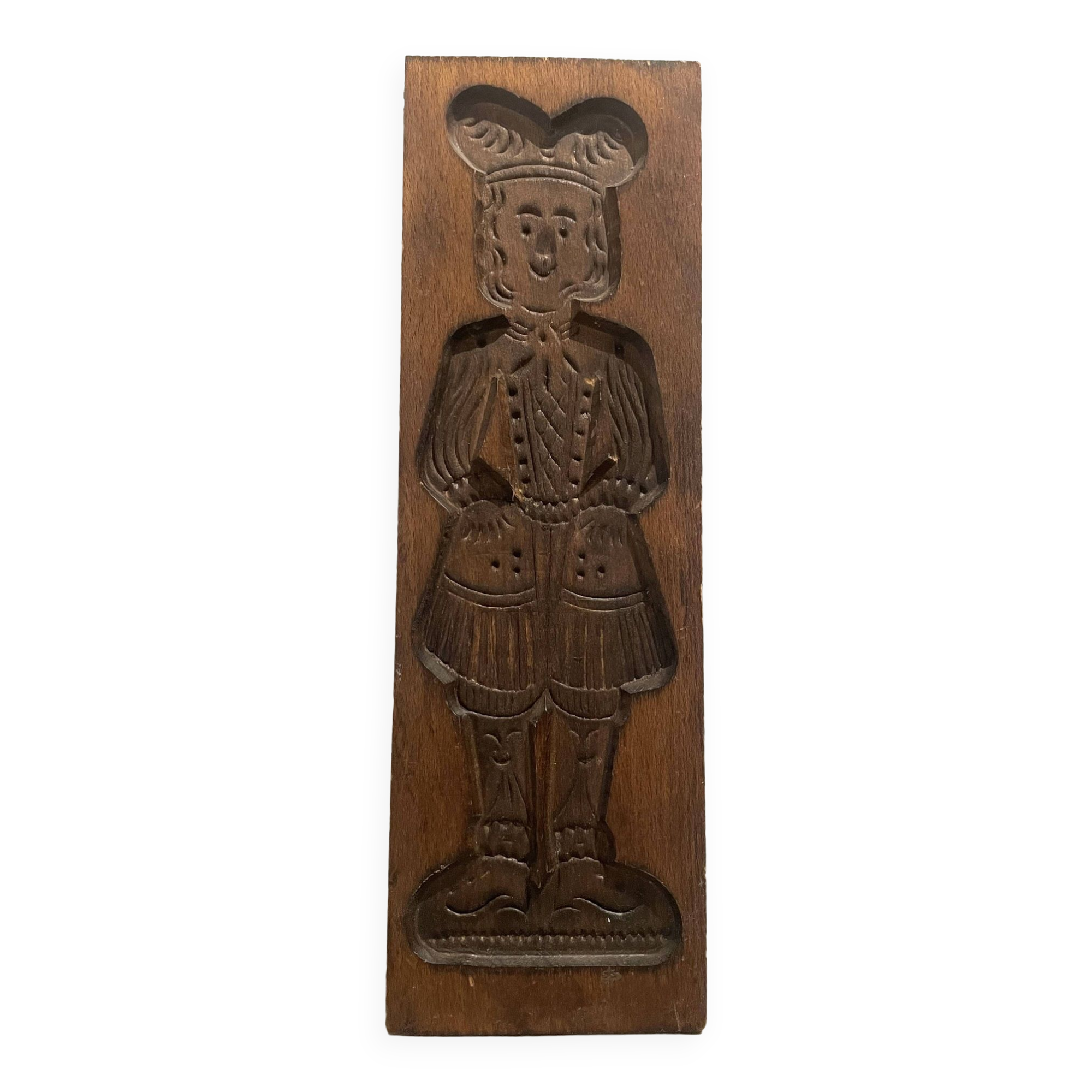 Vintage wooden speculoos mold