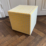 Cube carreaux céramique - table d’appoint - bout de canapé