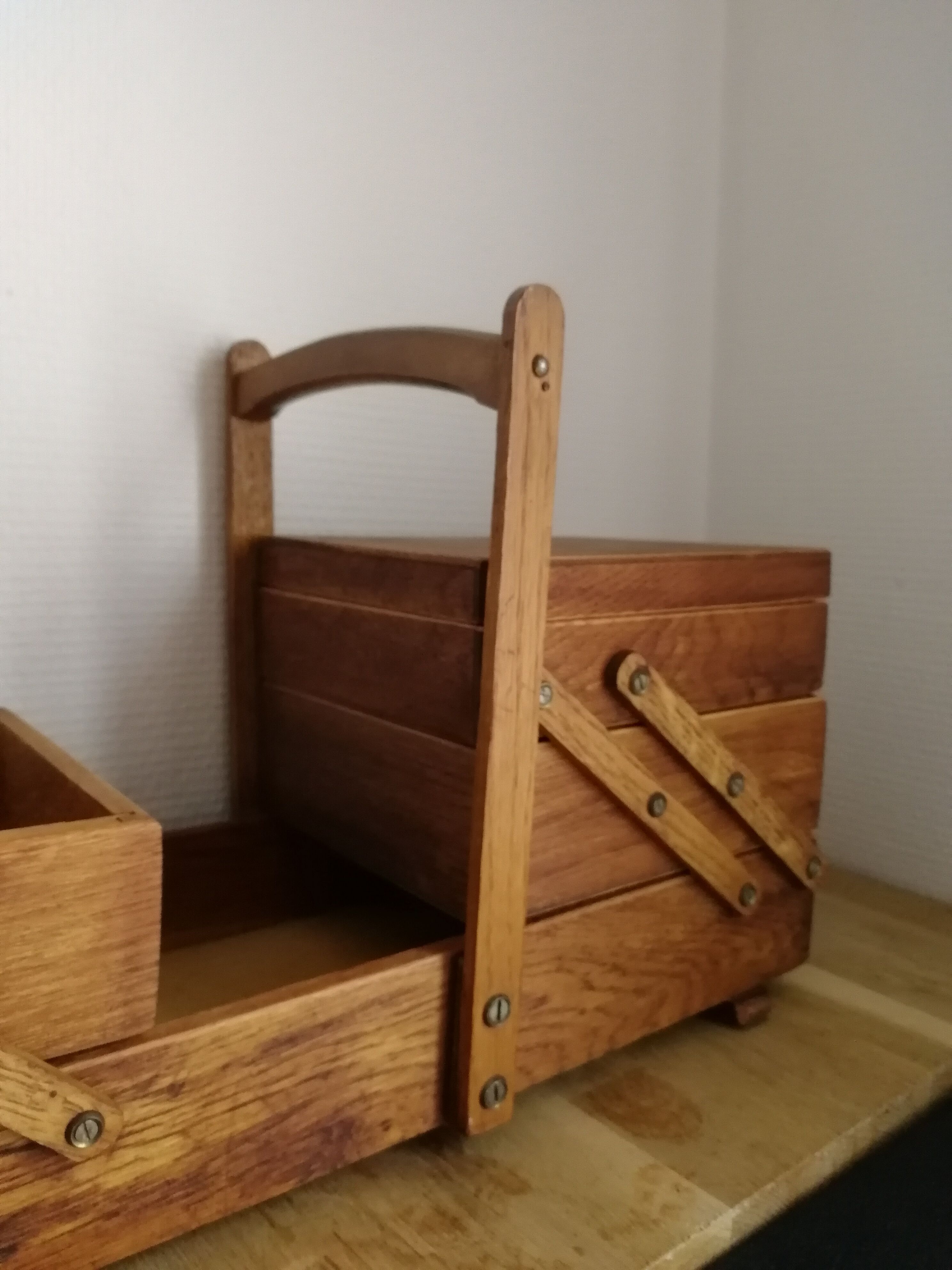 Little sewing worker