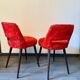 Pair of armchairs with splayed legs