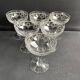 6 Champagne glasses – Saint Louis Christmas service rock crystal engraving 3540
