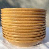 Set 12 hollow plates D20.5 Nadège 1970 Sarreguemines