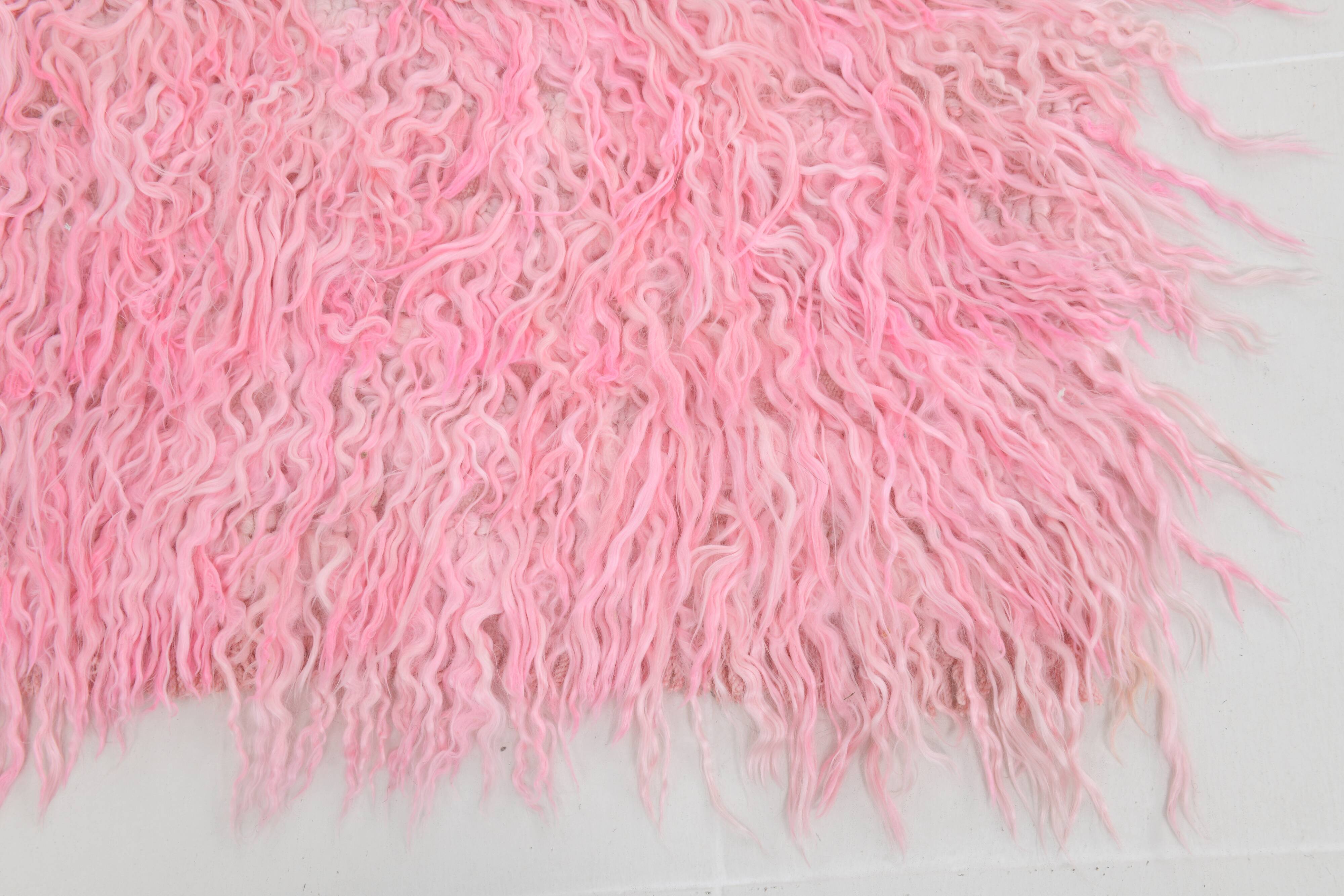 3x10 Dusty Pink Vintage Runner Rug 98x314Cm
