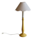 Vintage wooden bedside lamp painted yellow – Lampshade