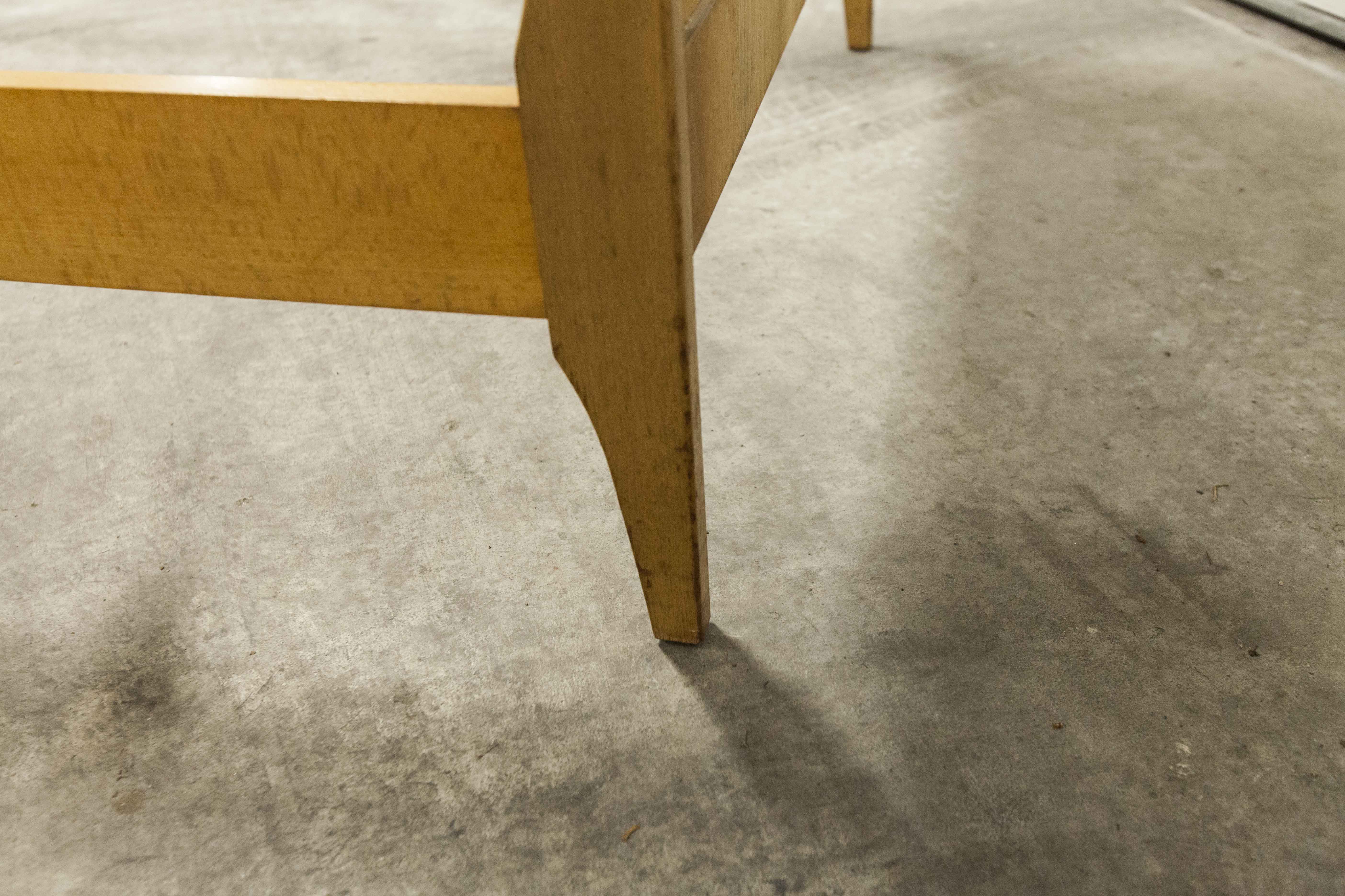 Pair of 1960 Scandinavian twin beds in solid beech