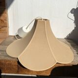 Large petal pendant in pink fabric