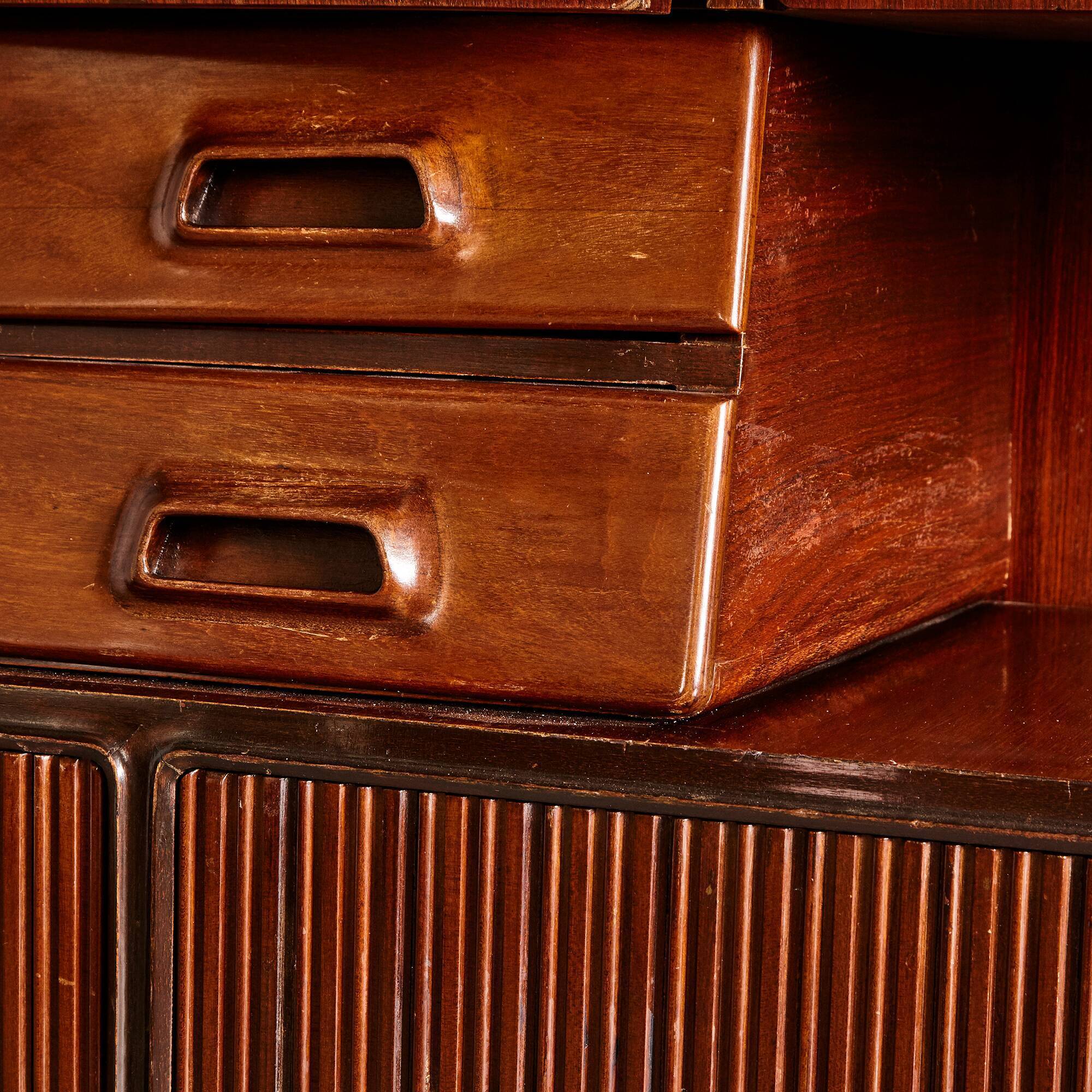 Italian rosewood highboard