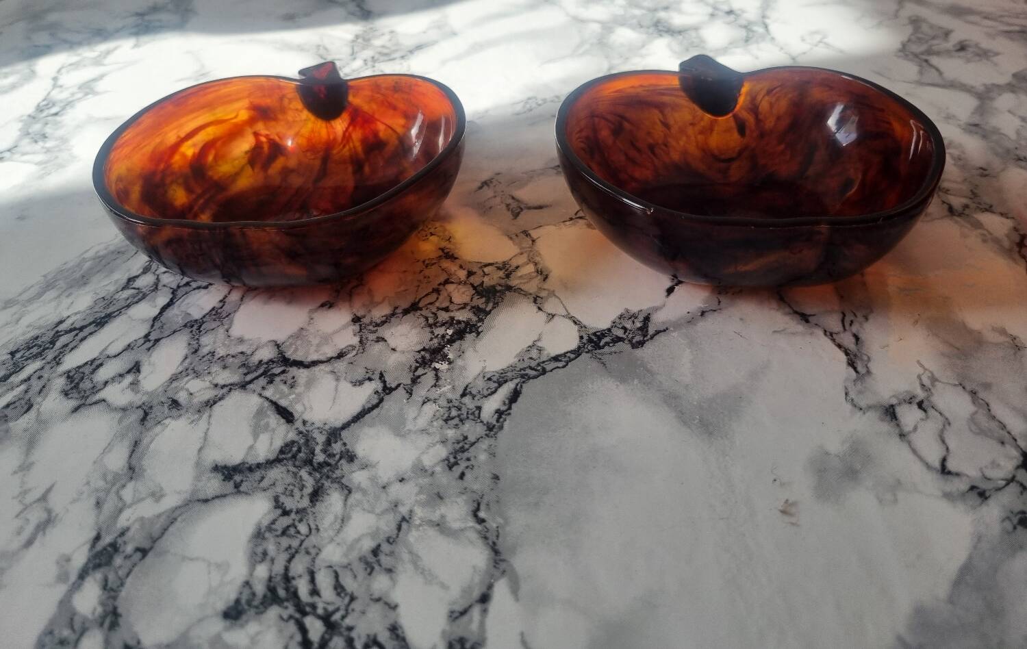 Set of two 1970s trinket trays.