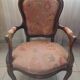 Chaise accoudoir Louis Philippe