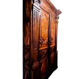 Entrance wardrobe in oak and walnut