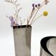 Paire de vases sculpturaux en aluminium, 1980s