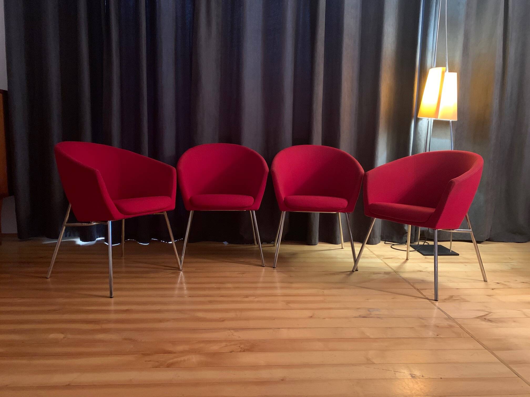 A set of four Megan club armchairs designed by René Holten, Artifort, the Netherlands