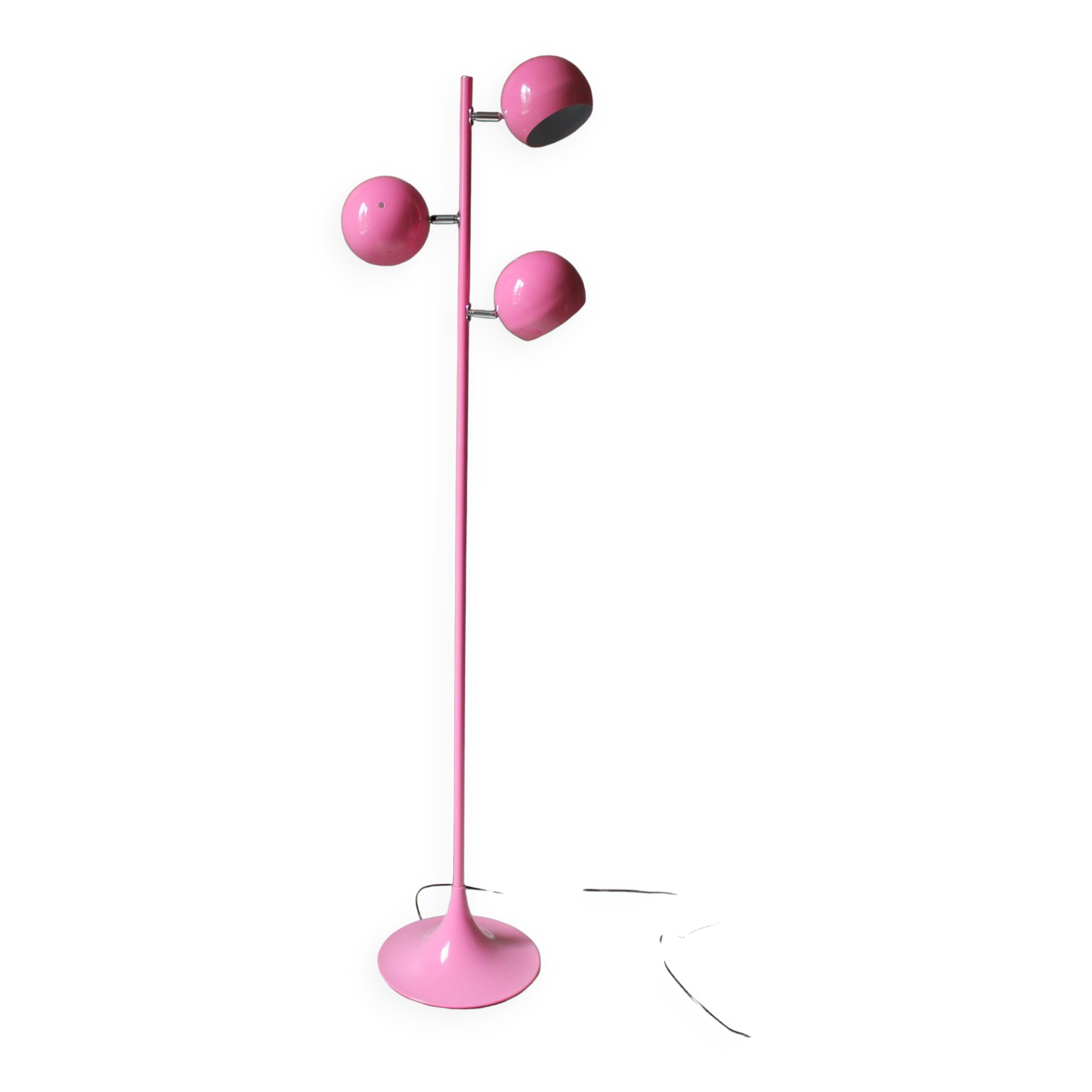 Vintage floor lamp 'intense pink'