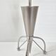 Vintage 1980 Tripod Flare Lamp in Chrome Steel & Brushed 80s Retro 1980s