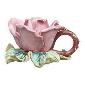 Bougeoir barbotine rose Bassano