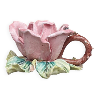 Bassano pink slip candle holder