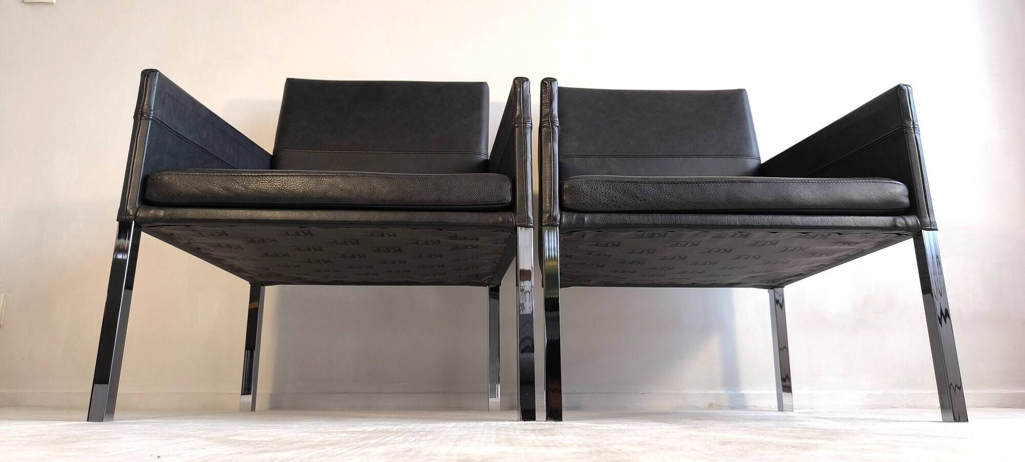 Superb pair of KFF "Texas" armchairs by Karl Friedrich Förster.