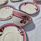 Set of 6 Antique Cups and Saucers