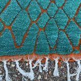 Traditional handmade Berber rug blue size 1.5/2.5 m