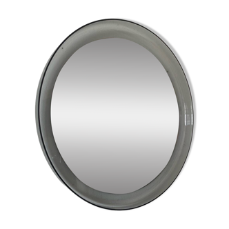 Round bluish plexiglass mirror