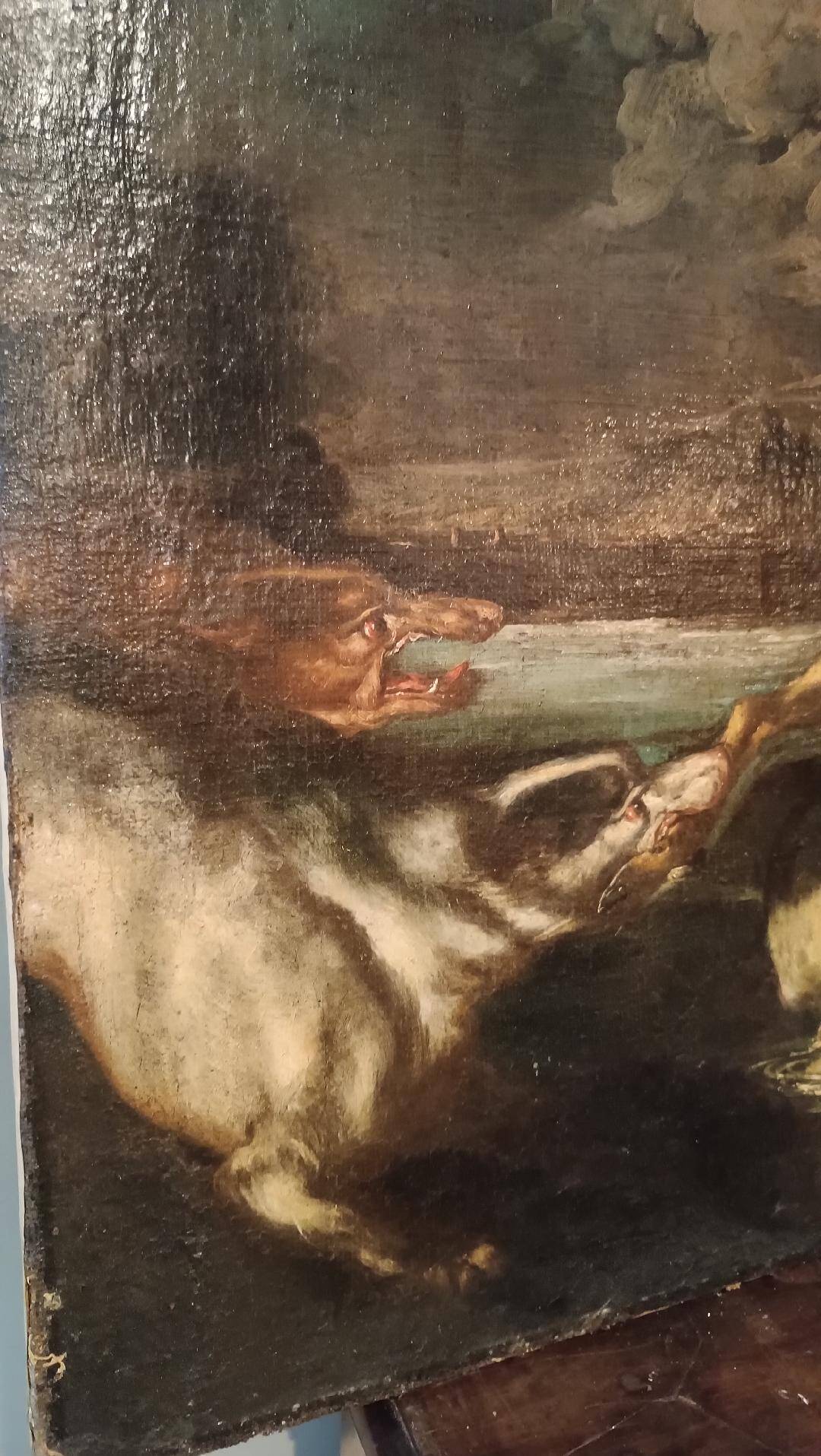 Antique Painting from the 17th Century Flemish School