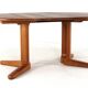 Danish round 2x extendable dining table 'Sindal' - teak