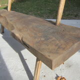 Brutalist farm bench