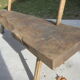Banc de ferme brutaliste