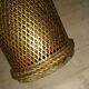 Porte parapluie en métal doré Hollywood Regency par Li Puma