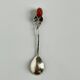 Silver spoon with amber