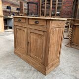 2-door sideboard in solid elm, early 20th century