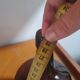 Lady Jeanne vase in brown smoked glass Some small discreet white traces