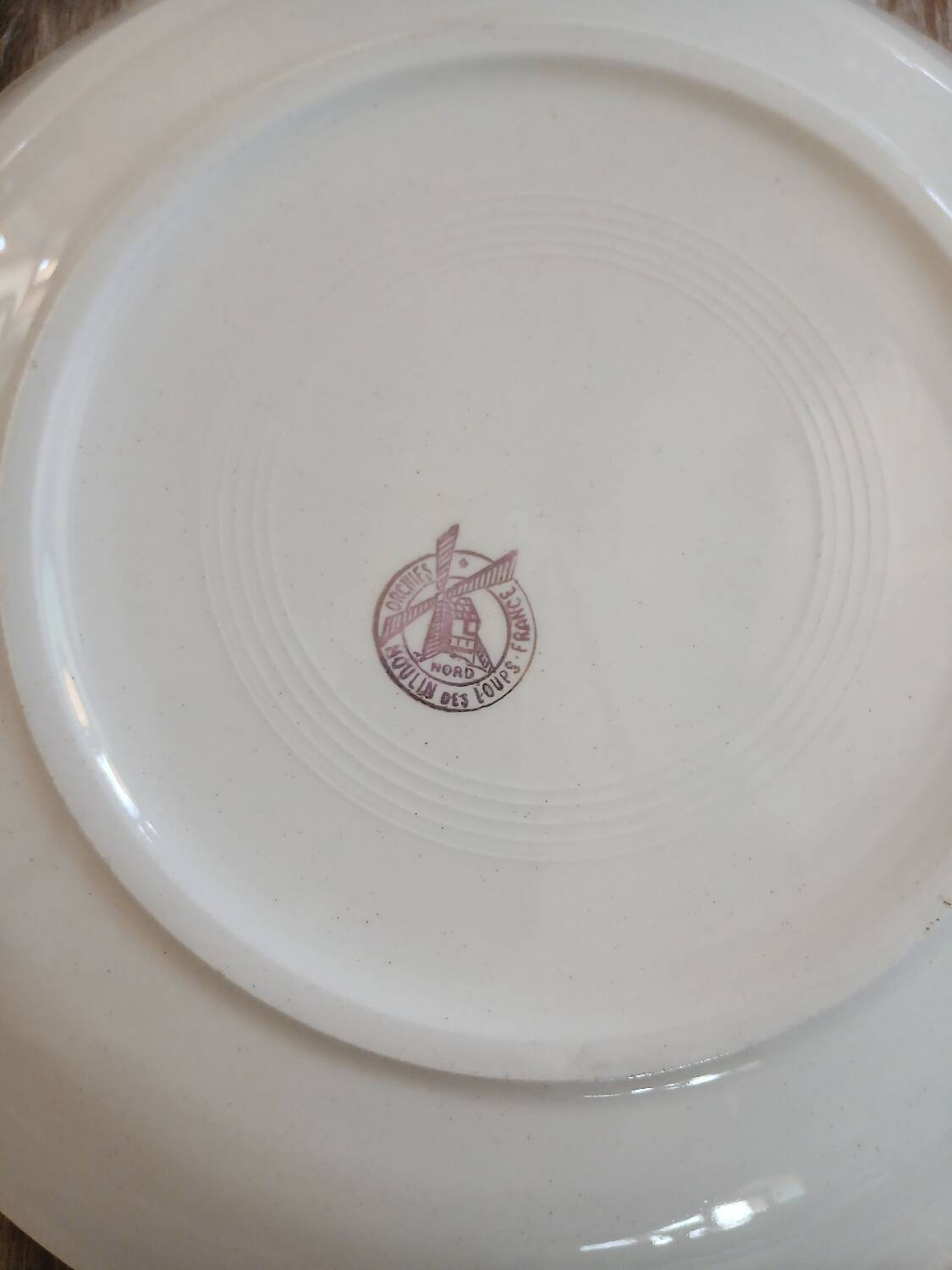 5 vintage deep plates Moulin des Loups