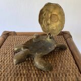 Brass turtle ashtray