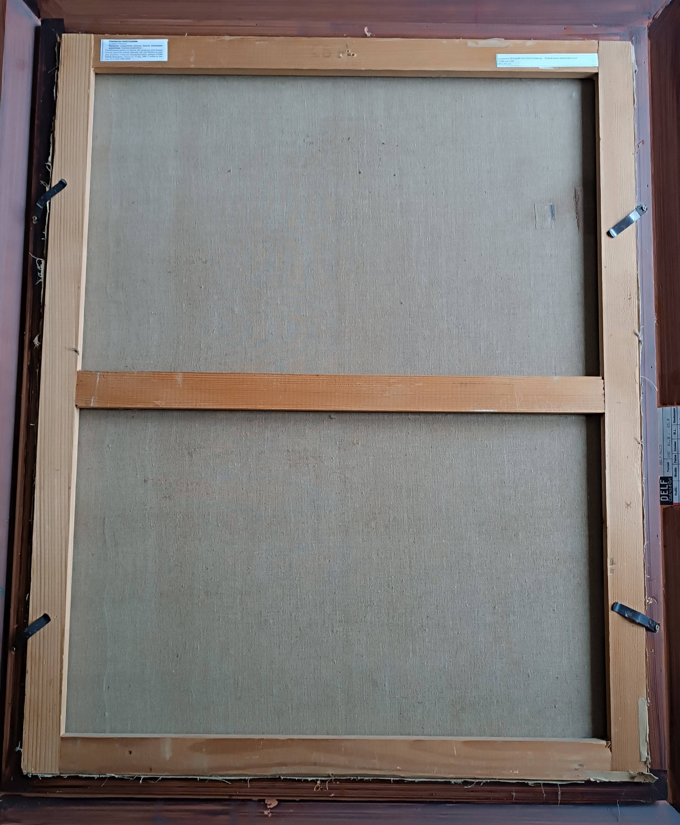 Oil painting on canvas signed lucienne tessier du cros