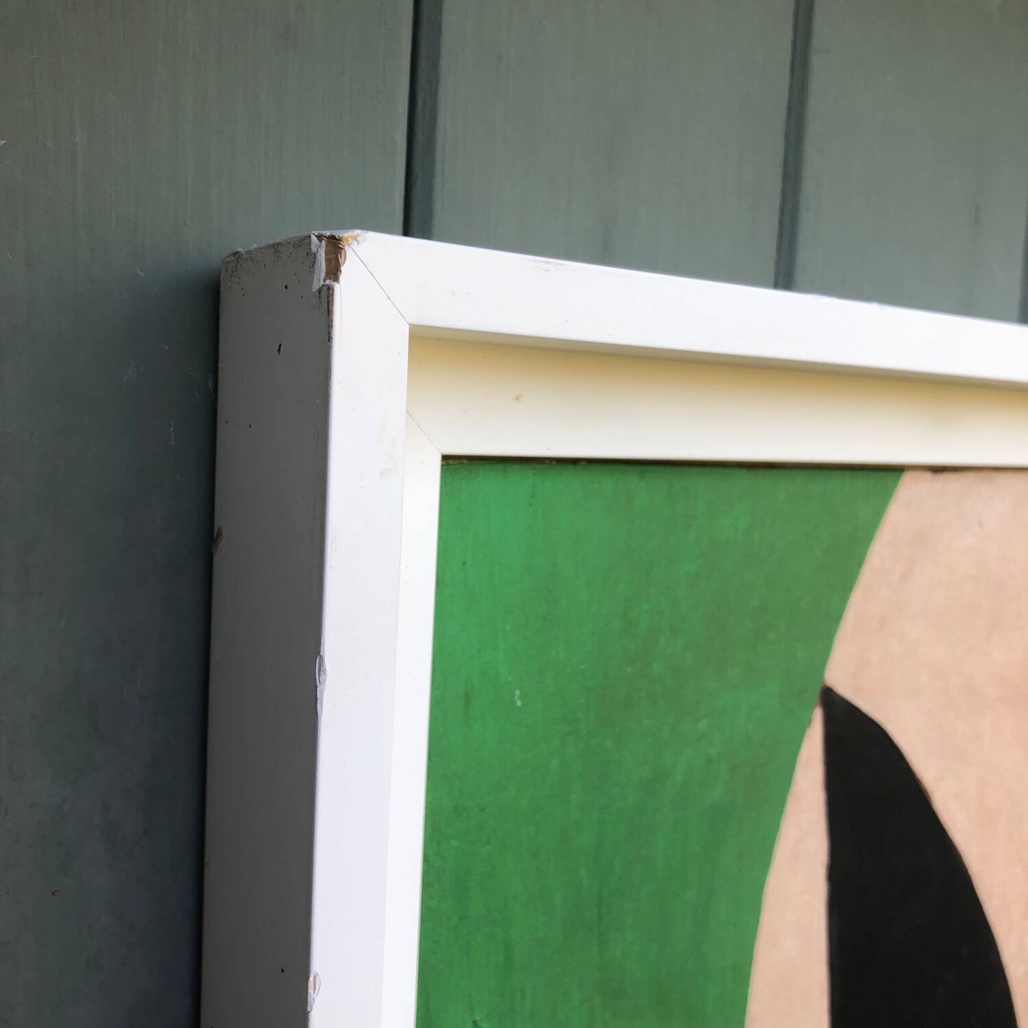 Abstract painting on panel