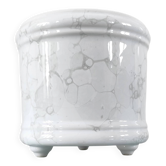 Vintage tripod cache-pot in glazed earthenware with a bubble decoration.