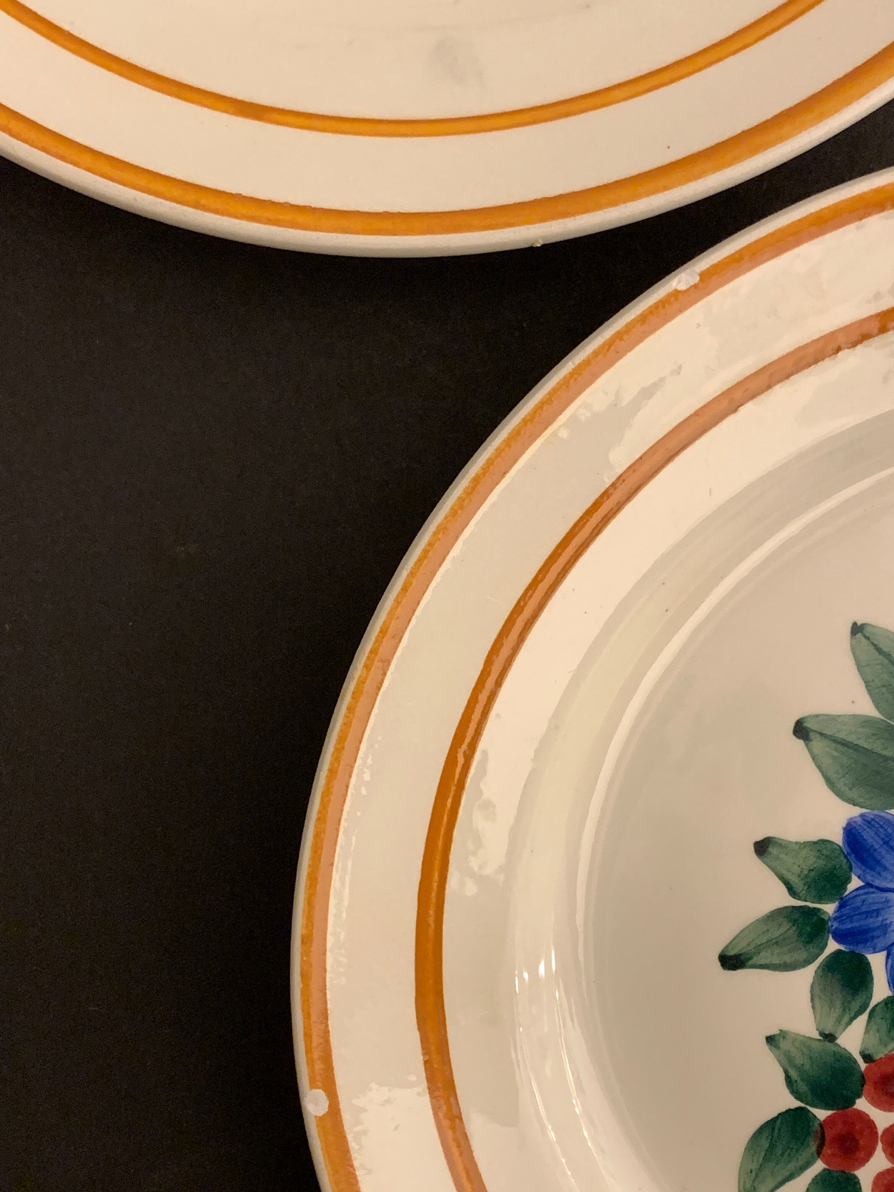 10 flat plates model Fleuri, HBCM, 1950