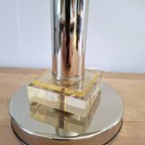 Lampes en lucite et métal chromé 70's