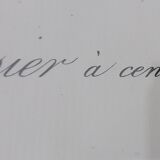 Botanical poster P. J. Redouté Pinx Rosa Centifolia Hundred-leaved rose De Rémont 44 X 34 cm