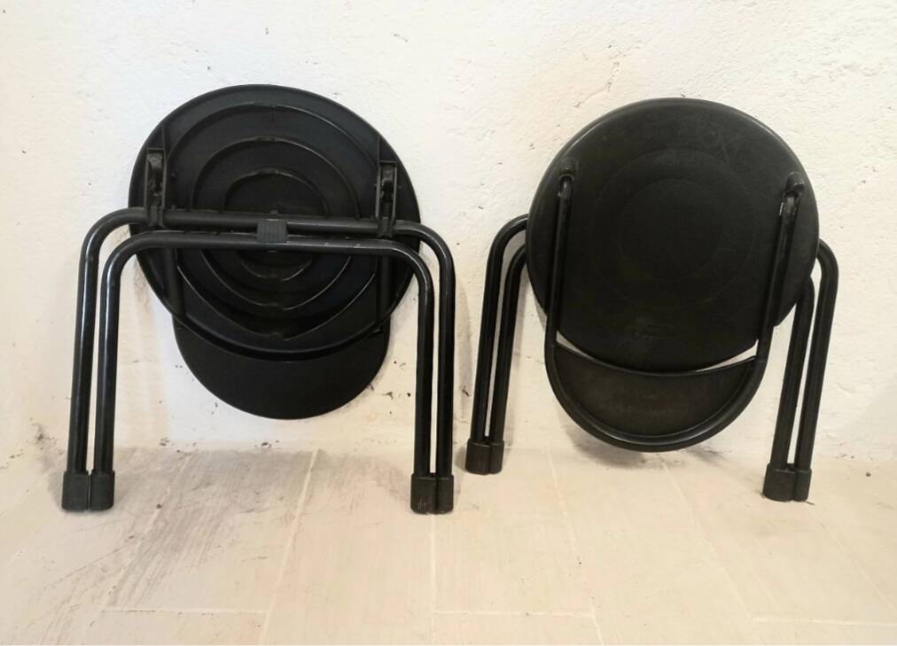 Set of 4 foldingchairs by Lucci & Orlandini