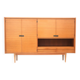 Large vintage highboard sideboard / wall unit made of teak from the 1960s