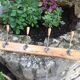 Four-headed wooden hook / vintage 60s-70s