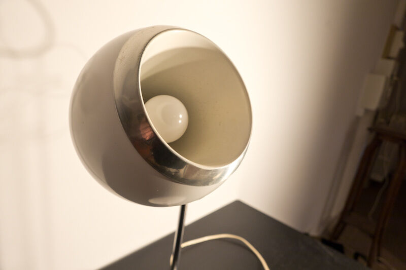 Eyeball lamp Aluminor 1970 45cms